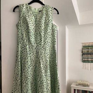 Hugo Boss Mint Green Floral Silk Dress size 6 PERFECT CONDITION